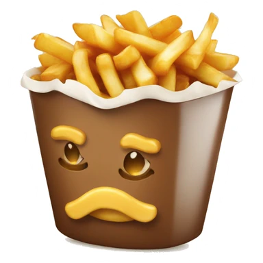 poutine qui mange une poutine sticker