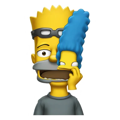 BART simpsons sticker