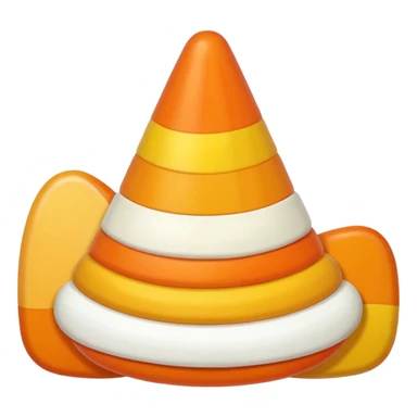 Halloween candy corn  sticker