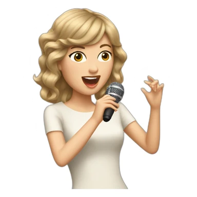 taylor swift singing sticker