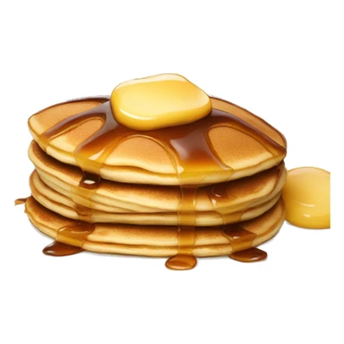 pancakes with syrup sticker