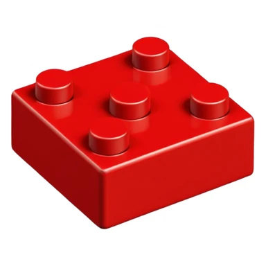 1 lego peice red sticker