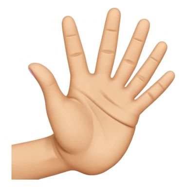 Fake praying emoji sticker