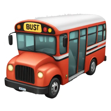 Bus with cap sticker