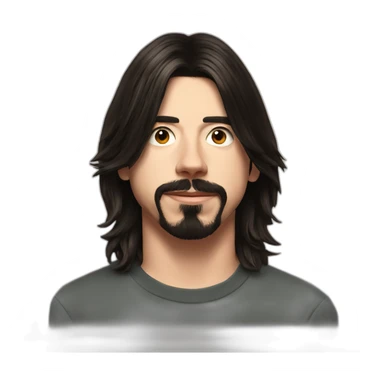 Young Dave Grohl no facial hair sticker