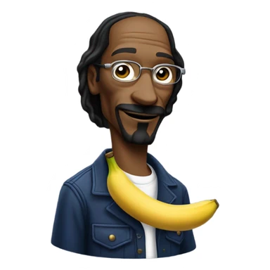 snoop dog smoking a banana  sticker