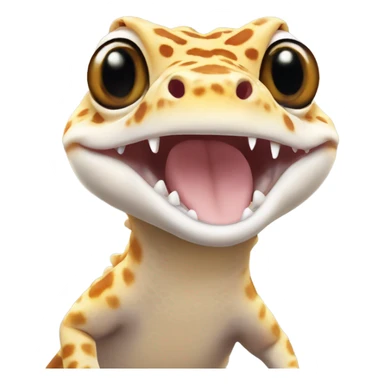 leopard gecko smiling sticker