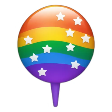 Pride vlag with stars sticker