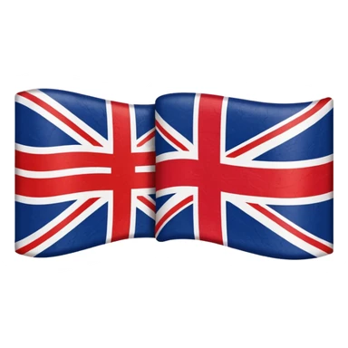 American and British flags merged in a creative way, modern interpretation, bold colors sticker