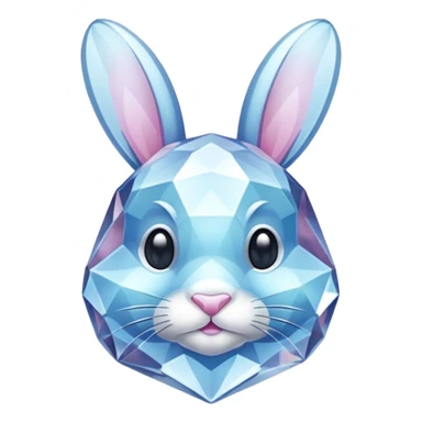 crystal bunny sticker