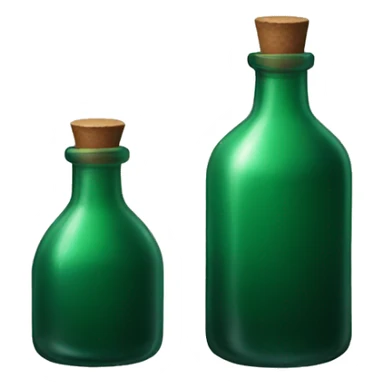 Dark green potion bottle sticker