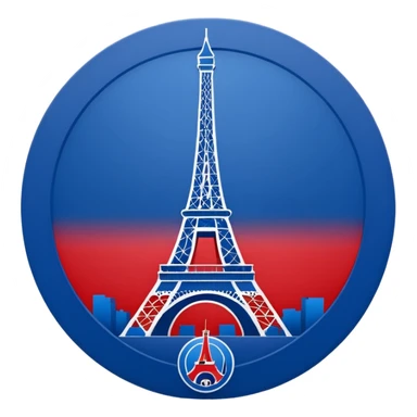 create a PSG Club logo emoji sticker