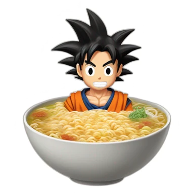 Goku mange ramen sticker
