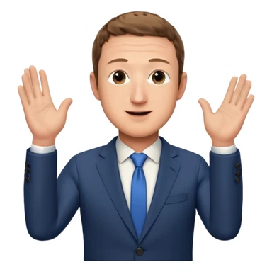 Mark Zuckerberg qui applaudit d un air mesquin  sticker
