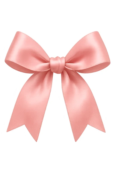 pink Valentine bow. remove background sticker