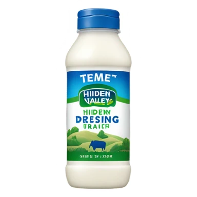 Bottle of hidden valley ranch  sticker