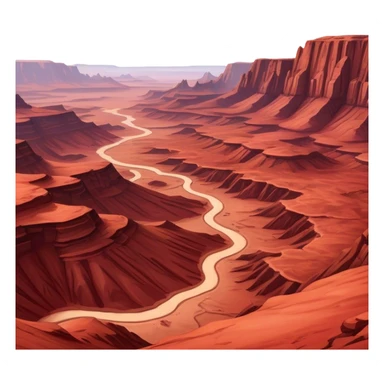 🔥 Cinematic Realistic Mars – A striking, high-resolution image of the Red Planet, sticker