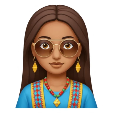 Emoji morrocan amazigh fille sticker