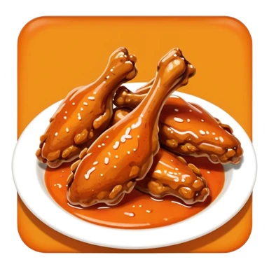 chicken wings buffalo sticker