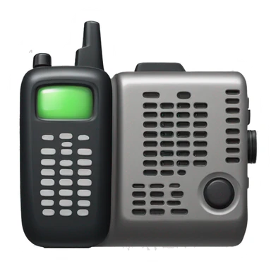 old school walkie talkie sticker