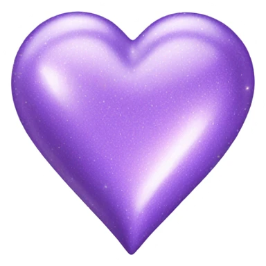 Sparkly lavender hearts sticker