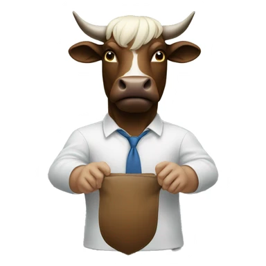 Bull trading sticker