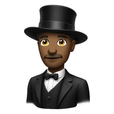 Pimp with a top hat sticker