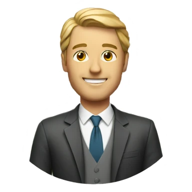 a man with villa in the background sticker