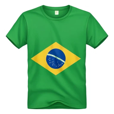 polera brasil verde bandera sticker