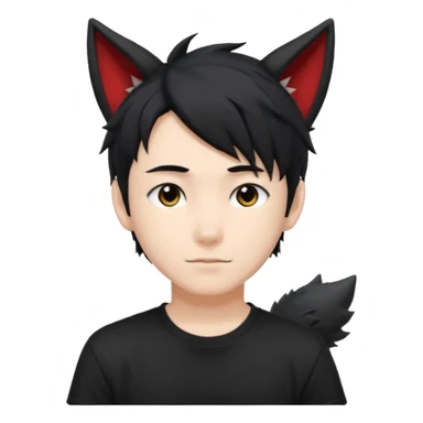 Wolf Anime Boy sticker