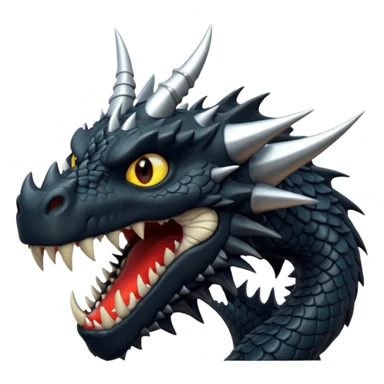 black dragon like fury sticker