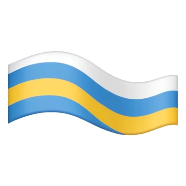 wavy Crimean Tatar flag, emoji style sticker