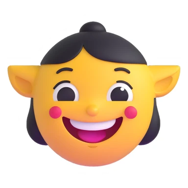 cheerful expression sticker