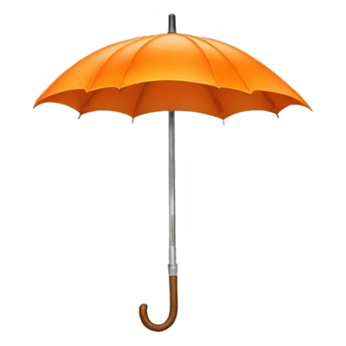Orange umbrella  sticker