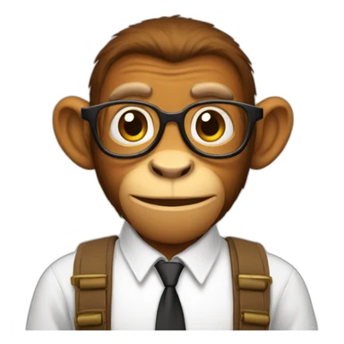monkey-nerd sticker