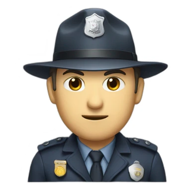 Inspector with loup sticker