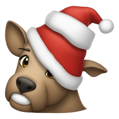 Santa hay sticker