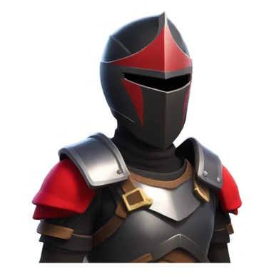 Fortnite black knight male open visor sticker