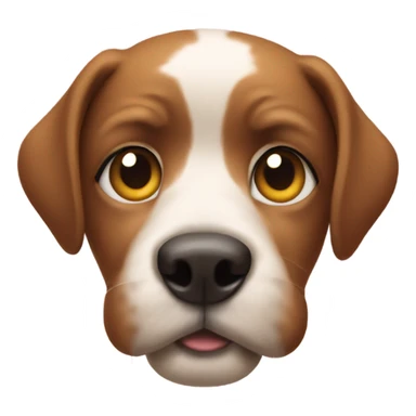 Dog with heart eyes sticker