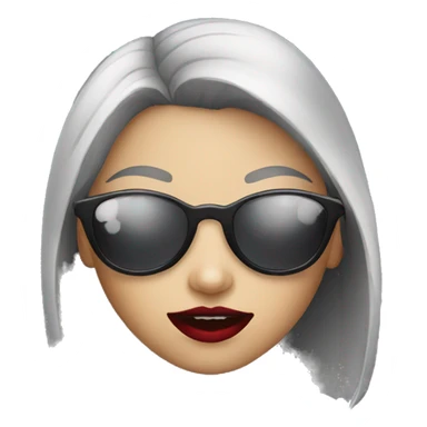Vampire girl with sunglasses sticker