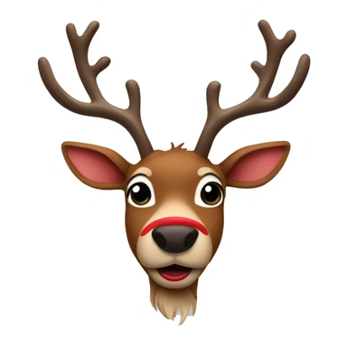 rudolf red nose reindeer  sticker
