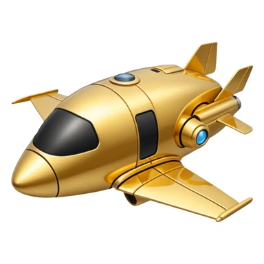 thin gold spacecraft sticker