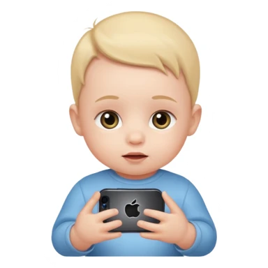 Baby with iPhone  sticker