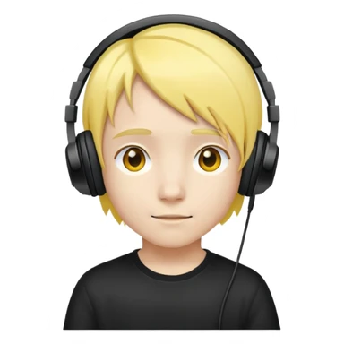 "- Nam
- 10 tuổi
- Da trắng
- Tóc nhuộm vàng
- Đeo tai nghe đen
" sticker