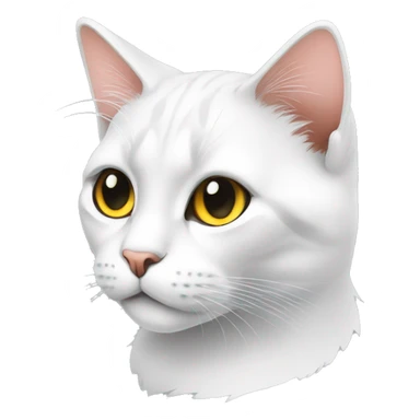 Cat, Minimalism, Sticker, Charm, Bed, Photorealism, Contour, Vector, White background sticker