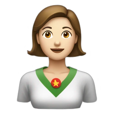 MUlher comemorando conquista com a mao fechada pra cima sticker