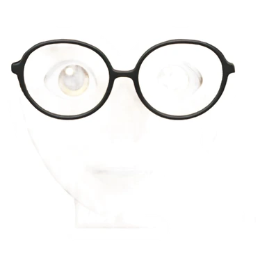 A brunette judging a a dirty blond in glasses sticker