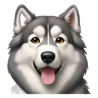 grey-alaskan-malamute sticker