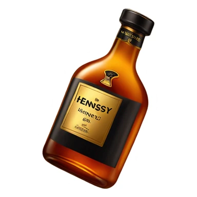 hennessy bottle  sticker