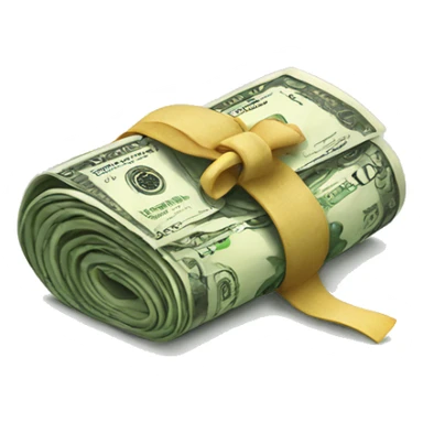 Roll of money  sticker